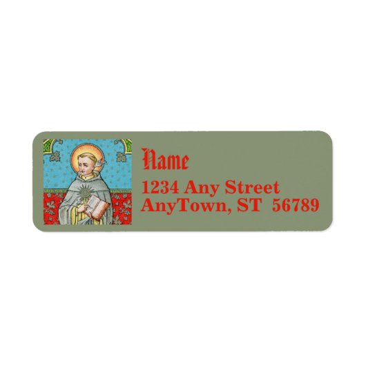 St. Thomas Aquinas (VVP 002) Etiket (Voorkant)