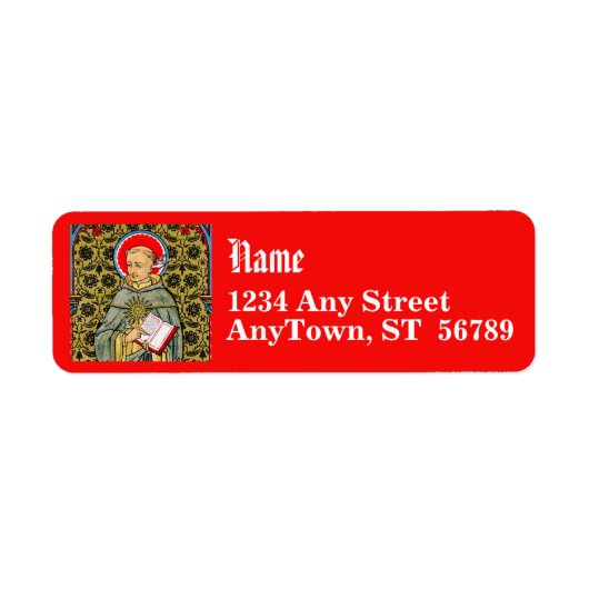 St. Thomas Aquinas (VVP 003) Etiket (Voorkant)