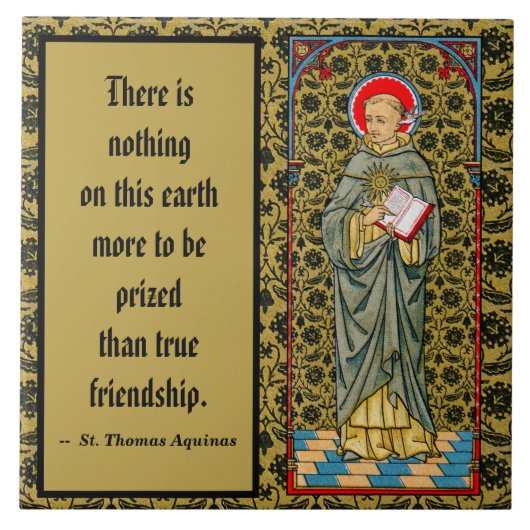St. Thomas Aquinas (VVP 003) Tegeltje (Voorkant)