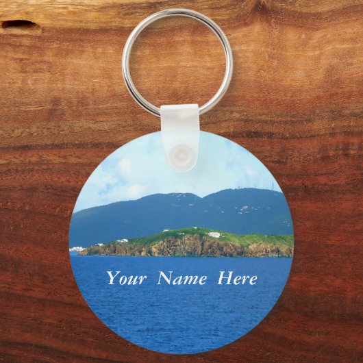 St. Thomas Arrival gepersonaliseerd Sleutelhanger (Voorkant)