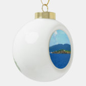 St. Thomas Arrival Keramische Bal Ornament (Links)