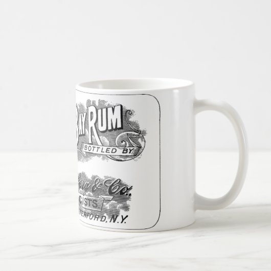 St. Thomas Bay Rum Adverteren Logo Label Koffiemok (Rechts)