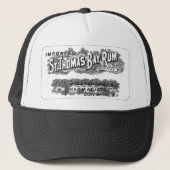 St. Thomas Bay Rum Adverteren Logo Label Trucker Pet (Voorkant)