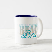 St Thomas Beach Bride Coffee Mok (Voorkant rechts)