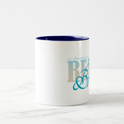 St Thomas Beach Bride Coffee Mok (Center)