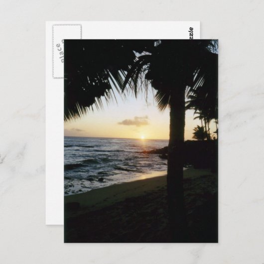 St. Thomas Beach Sunset Postcard Briefkaart (Voorkant / Achterkant)