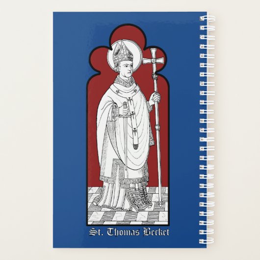 St. Thomas Becket Holding a Sword (M 033) Planner (Achterkant)