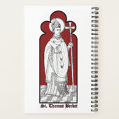 St. Thomas Becket Holding a Sword (M 033) Planner (Achterkant)