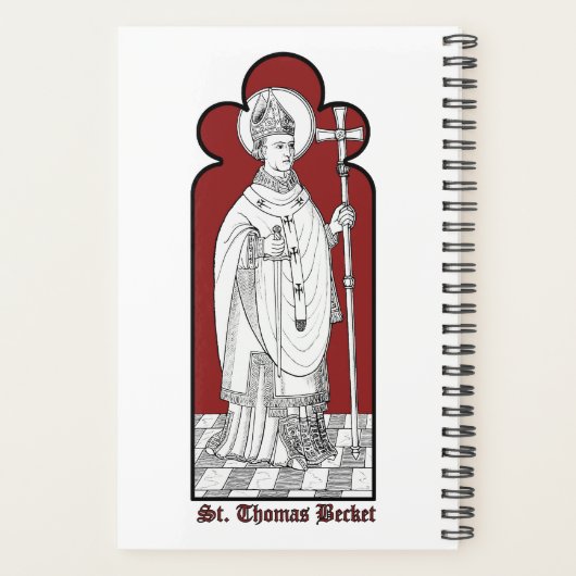St. Thomas Becket Holding a Sword (M 033) Planner (Achterkant)