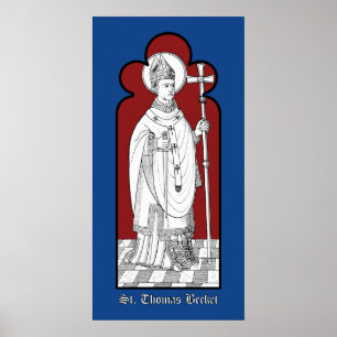 St. Thomas Becket Holding a Sword (M 033) Poster