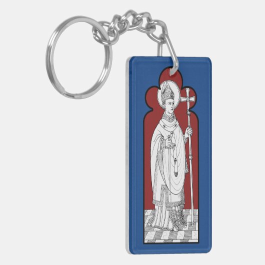 St. Thomas Becket Holding a Sword (M 033) Sleutelhanger (Voorkant Links)