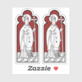 St. Thomas Becket Holding a Sword (M 033) Sticker (Vel)