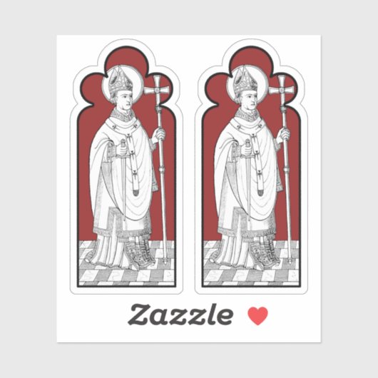 St. Thomas Becket Holding a Sword (M 033) Sticker (Vel)