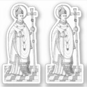 St. Thomas Becket Holding a Sword (M 033) Sticker (Voorkant)