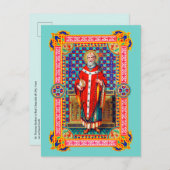 St. Thomas Becket in Red Chasuble (K 34) Briefkaart (Voorkant / Achterkant)