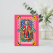 St. Thomas Becket in Red Chasuble (K 34) Briefkaart (Staand voorkant)