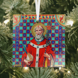 St. Thomas Becket in Red Chasuble (K 34) Glas Ornament