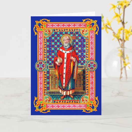 St. Thomas Becket in Red Chasuble (K 34) Kaart (Gele Bloem)