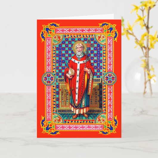 St. Thomas Becket in Red Chasuble (K 34) Kaart (Gele Bloem)