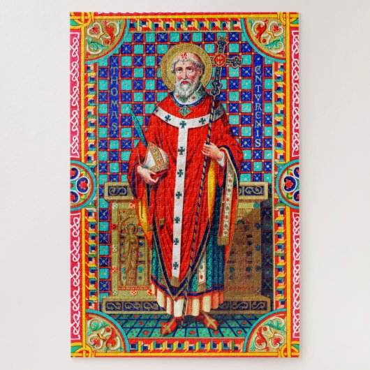 St. Thomas Becket in Red Chasuble (K 34) Legpuzzel (Verticaal)
