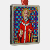 St. Thomas Becket in Red Chasuble (K 34) Metalen Ornament (Rechts)