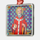 St. Thomas Becket in Red Chasuble (K 34) Metalen Ornament (Links)