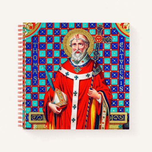 St. Thomas Becket in Red Chasuble (K 34) Notitieboek (Voorkant)