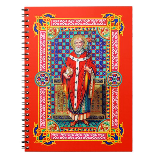 St. Thomas Becket in Red Chasuble (K 34) Notitieboek (Voorkant)