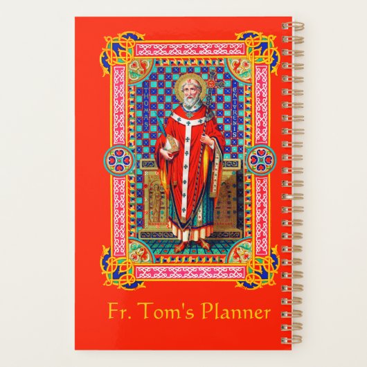 St. Thomas Becket in Red Chasuble (K 34) Planner (Achterkant)