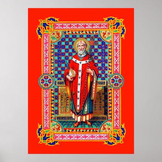 St. Thomas Becket in Red Chasuble (K 34) Poster (Voorkant)