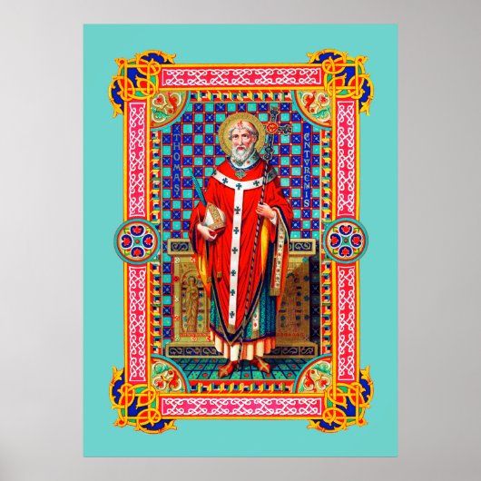 St. Thomas Becket in Red Chasuble (K 34) Poster (Voorkant)