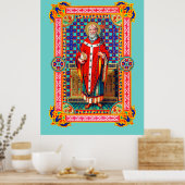 St. Thomas Becket in Red Chasuble (K 34) Poster (Keuken)