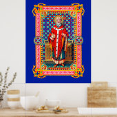 St. Thomas Becket in Red Chasuble (K 34) Poster (Keuken)
