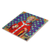 St. Thomas Becket in Red Chasuble (K 34) Tegeltje (Zijkant)