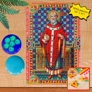 St. Thomas Becket in rode kazuifel (K 34) Legpuzzel