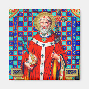 St. Thomas Becket in Rode Kazuifel (K 34) Magneet
