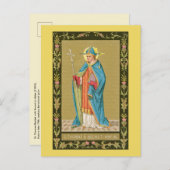St. Thomas Becket met zwaard in Miter (P 005) Briefkaart (Voorkant / Achterkant)