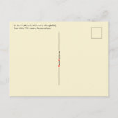 St. Thomas Becket met zwaard in Miter (P 005) Briefkaart (Achterkant)