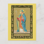 St. Thomas Becket met zwaard in Miter (P 005) Briefkaart (Voorkant)
