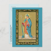 St. Thomas Becket met zwaard in Miter (P 005) Briefkaart (Voorkant / Achterkant)