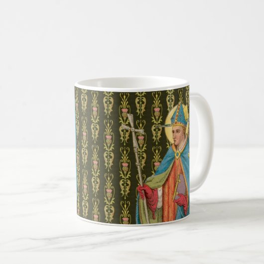 St. Thomas Becket met zwaard in Miter (P 005) Koffiemok (Voorkant rechts)