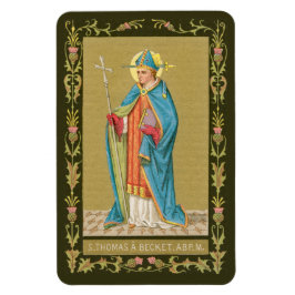 St. Thomas Becket met zwaard in Miter (P 005) Magneet