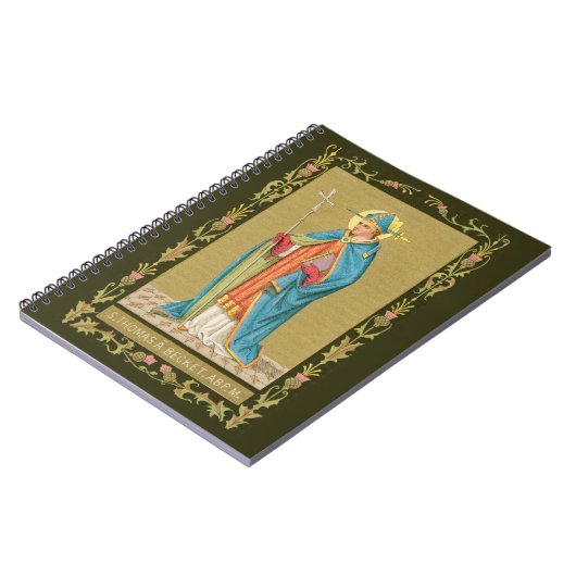 St. Thomas Becket met zwaard in Miter (P 005) Notitieboek (Linkerzijde)