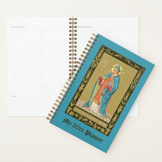 St. Thomas Becket met zwaard in Miter (P 005) Planner (Display)