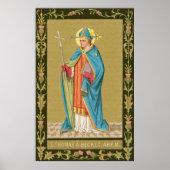 St. Thomas Becket met zwaard in Miter (P 005) Poster (Voorkant)