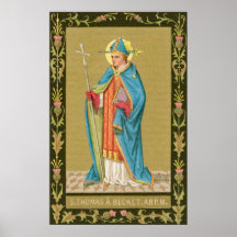 St. Thomas Becket met zwaard in Miter (P 005)