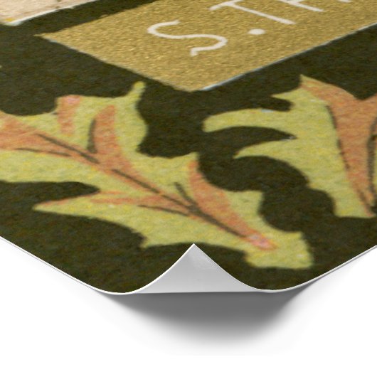 St. Thomas Becket met zwaard in Miter (P 005) Poster (Hoek)