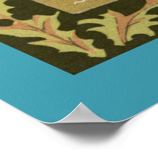 St. Thomas Becket met zwaard in Miter (P 005) Poster (Hoek)