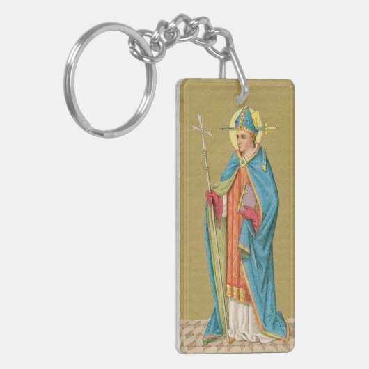 St. Thomas Becket met zwaard in Miter (P 005) Sleutelhanger (Voorkant Links)