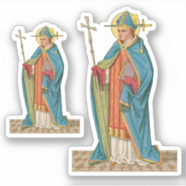 St Thomas Becket met Zwaard in Mitre (P 005) - 2Up Sticker